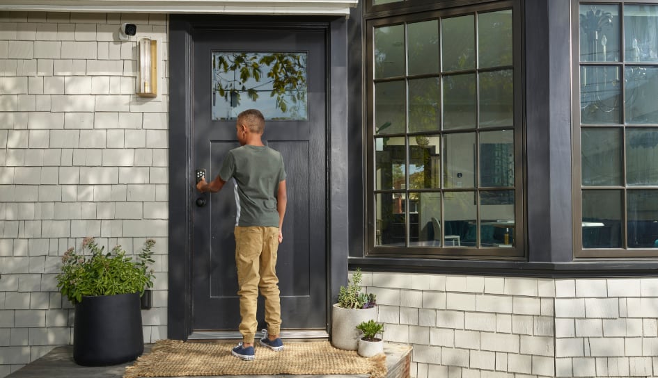 Vivint Smart Lock on home in Stamford